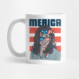 Funny Vice President Kamala Harris 4th of July Merica Mug